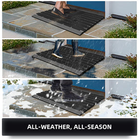 MATALL durable door mat supports high traffic with easy cleaning and quick drying.