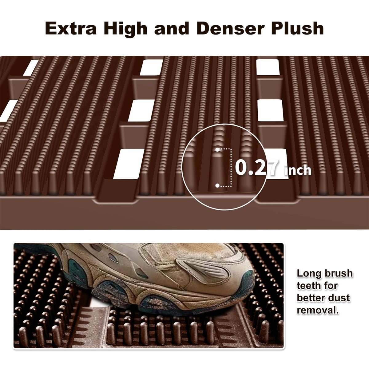 MATALL drains and dries outside mat keeps moisture away from your doorway.