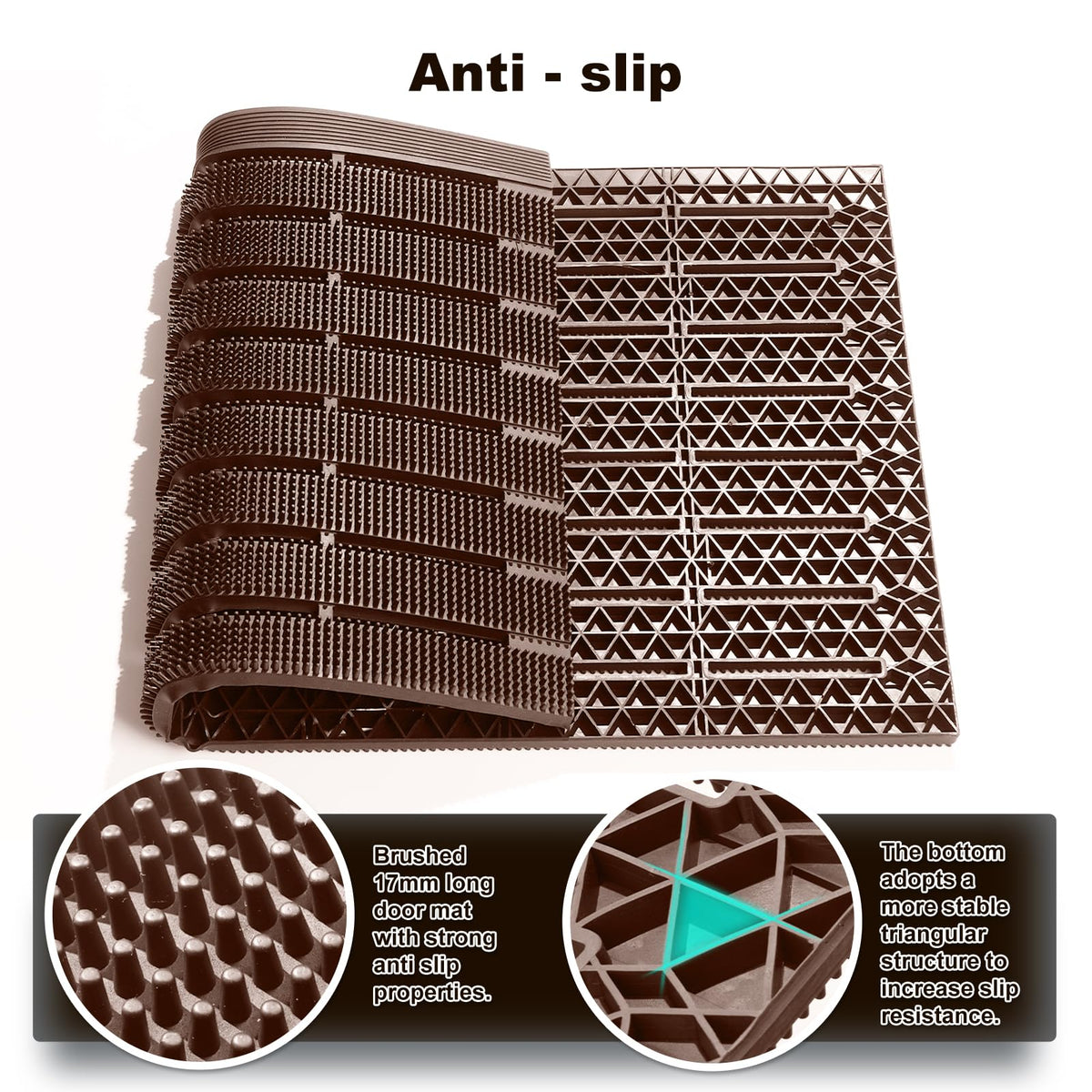 MATALL heavy-duty TPE back prevents slipping in windy or wet conditions.