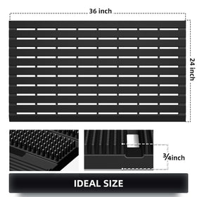 MATALL heavy-duty TPE mat with anti-slip backing stays stable in wet conditions.