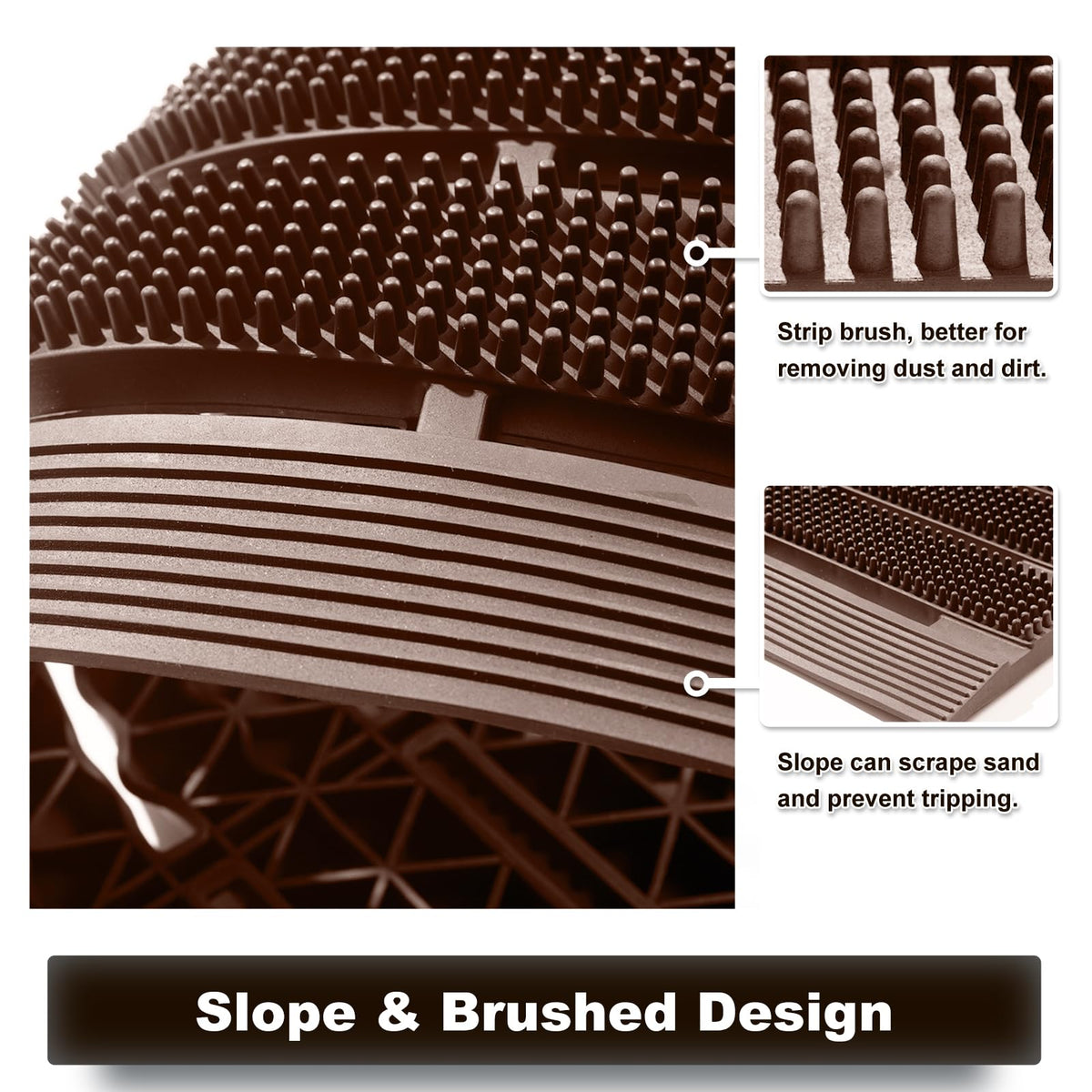 MATALL interlocking floor mat connectors enable expansion for wider entryways.