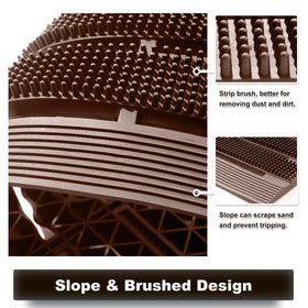 MATALL interlocking floor mat connectors enable expansion for wider entryways.