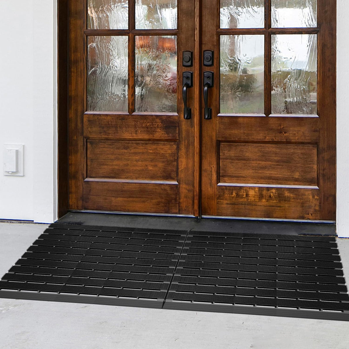 MATALL durable outdoor door mat endures busy thresholds with quick cleaning.