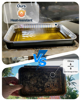Matchwaves catch pan with liners helps prevent mess.