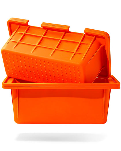 Matchwaves Drip Pan Liner inside view with raised lip guiding grease