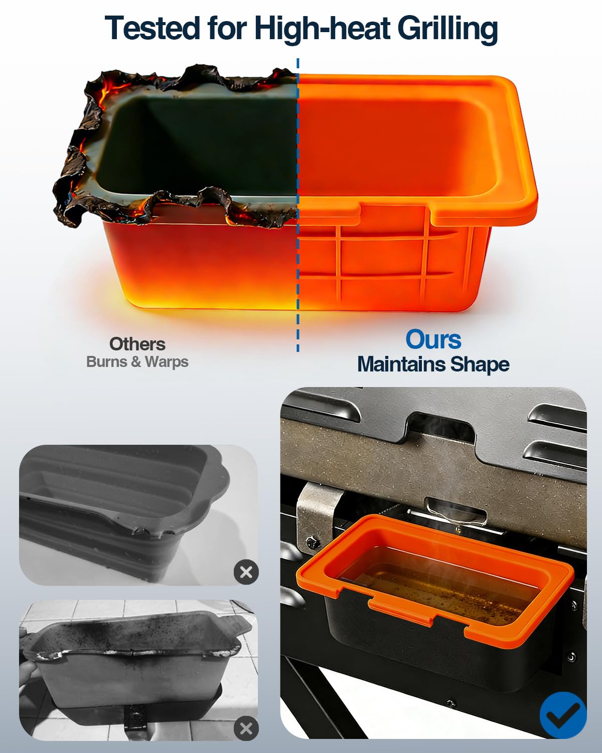 Matchwaves Drip Pan Liner 36-inch durable, warp-resistant during cooking