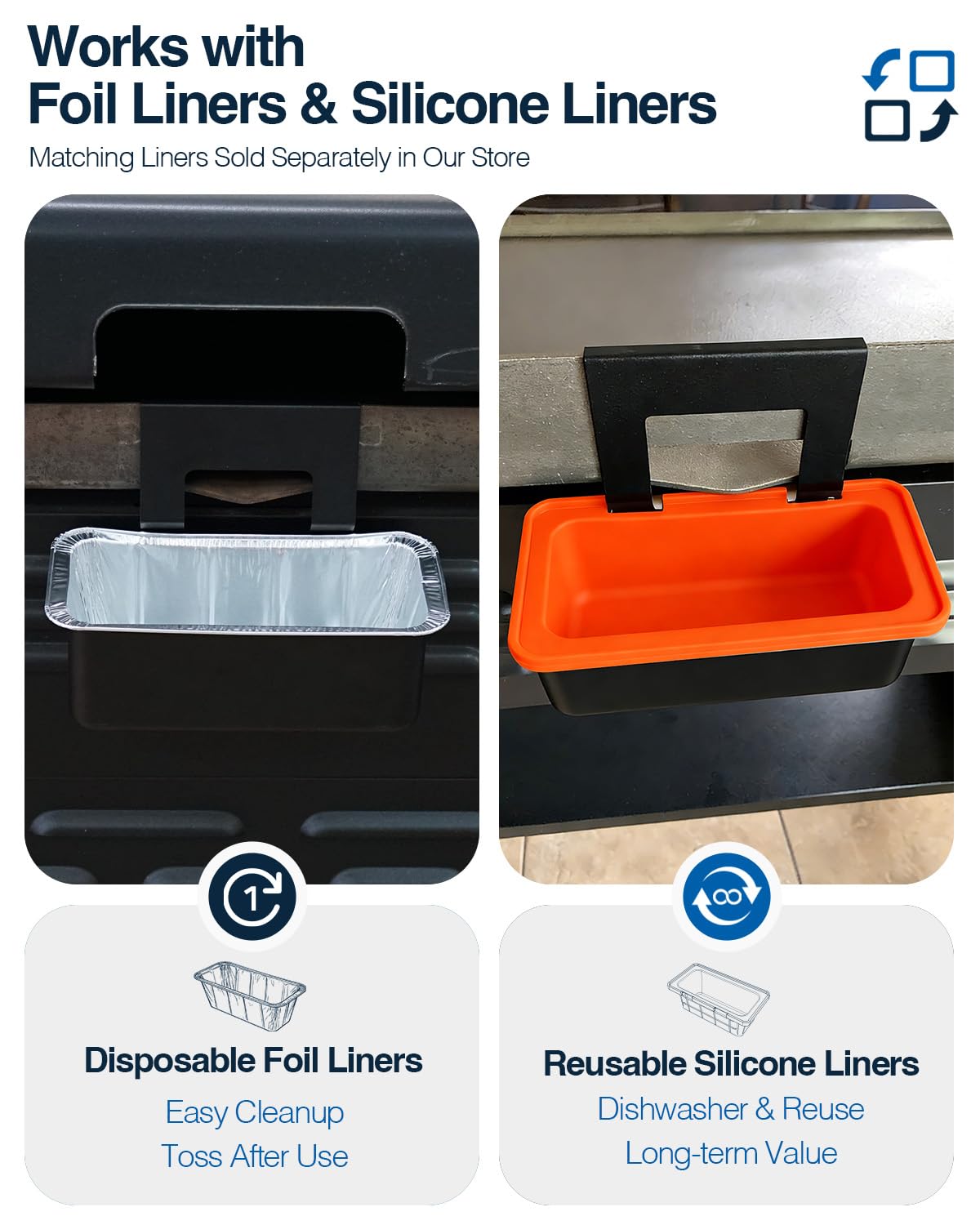 Matchwaves griddle setup with accessories enhances grilling convenience.