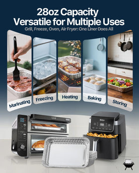 Matchwaves secure-fit liners prevent grease tray messes.