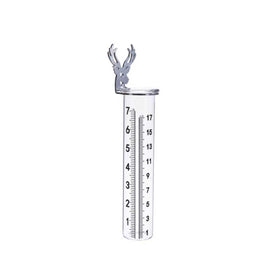 Mateda deer-shape rack rain gauge mounted with durable outdoor decor