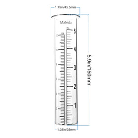 Mateda rain gauge lip design detail for stable mounting in wind