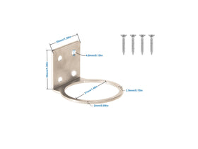 Mateda stainless steel rack mount for secure fence post installation