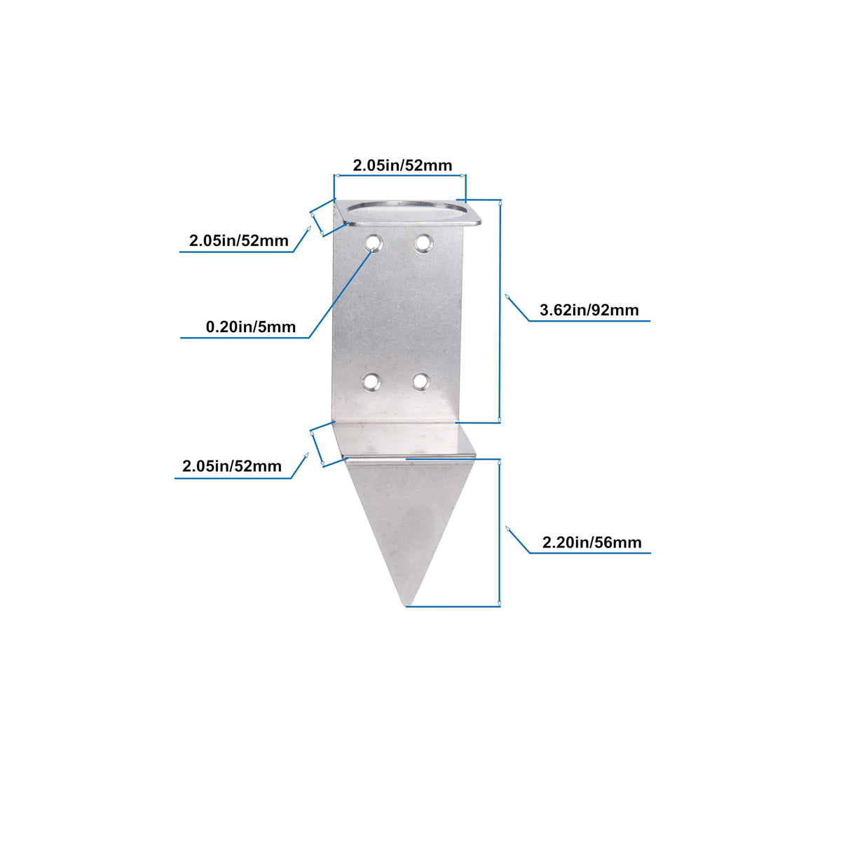 Mateda vertical top design reduces splash for clearer readings.