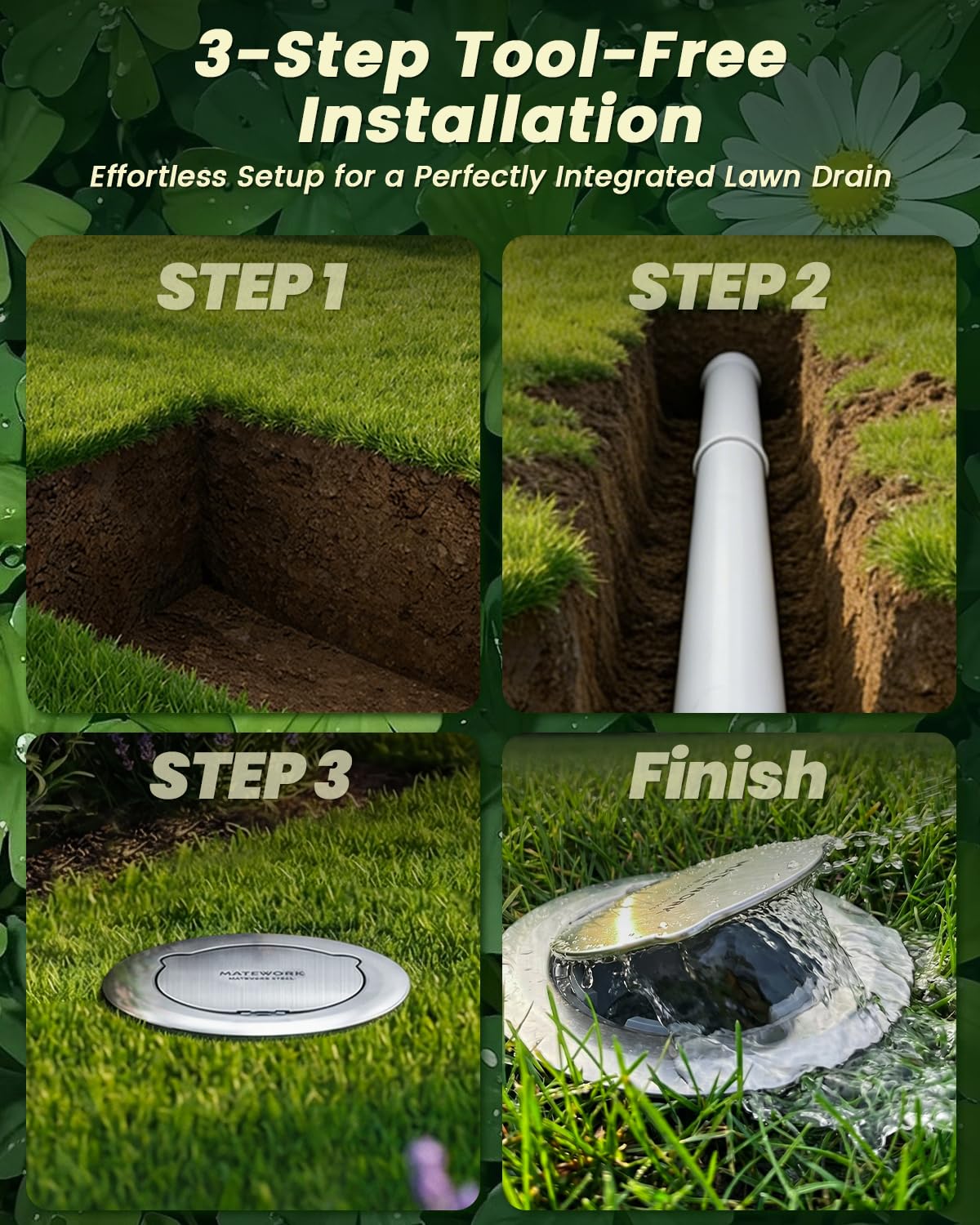 Matework weatherproof outdoor cap resisting rain and sun for long-term reliability.