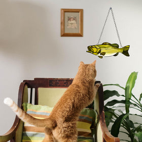 MATIHAY bass gift idea wall art for fishing enthusiasts and hobby lovers.
