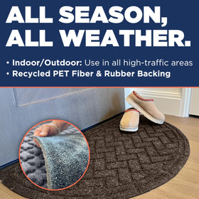 MATSINC Artisan Entry water-absorbent fibers keep floors dry after rain.