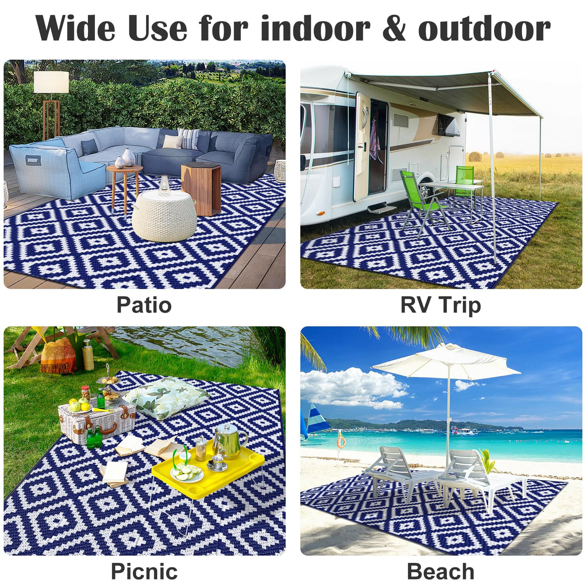 Mattitude 5x8-ft rug ideal for patios and backyards