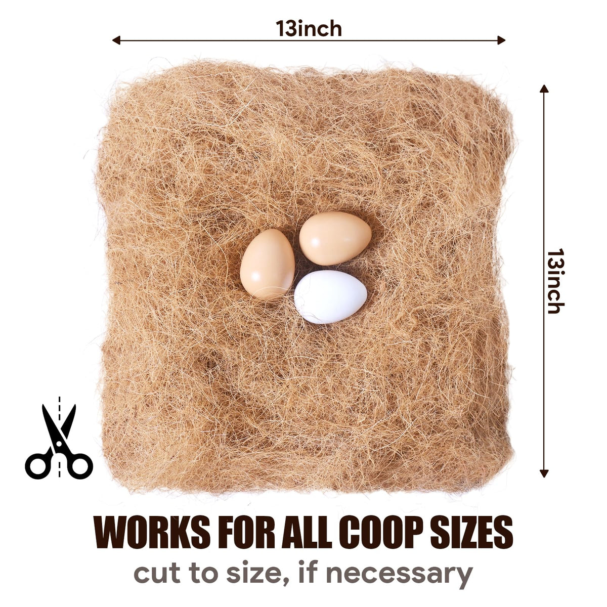 Matutinus pads simplify egg collection with clean, dry nesting.