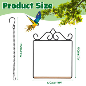 Matwsec hummingbird swing metal frame detail showing durable weather-ready craftsmanship