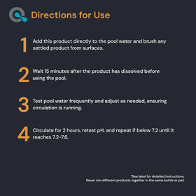MAV AquaDoc pH Up water clarity image highlights clearer pool water