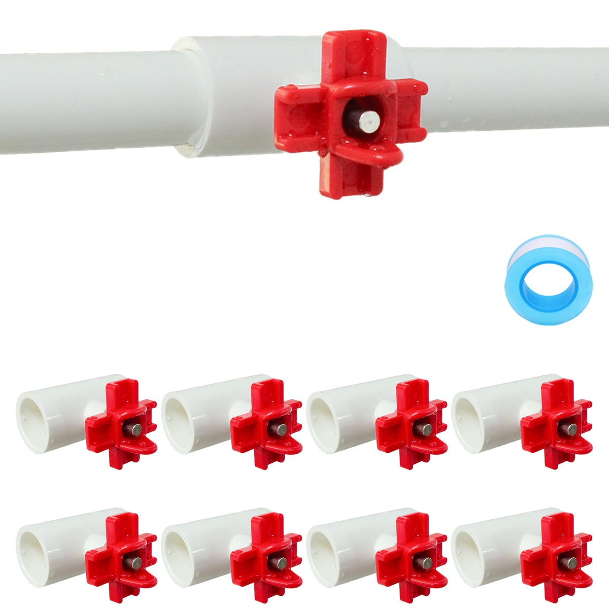 MAVGZUL chicken waterer nipple assembly shows leak-free seal for a cleaner coop
