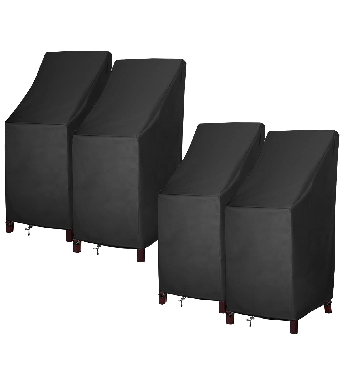 Mavincher stackable chair cover protects six chairs from rain and sun