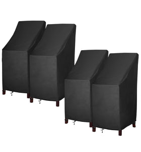 Mavincher stackable chair cover protects six chairs from rain and sun