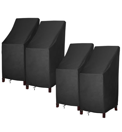Mavincher stackable chair cover protects six chairs from rain and sun