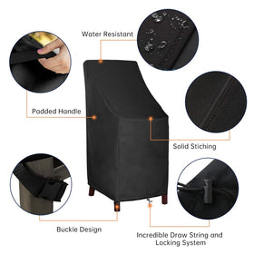 Mavincher cover uses two click-close straps for wind resistance