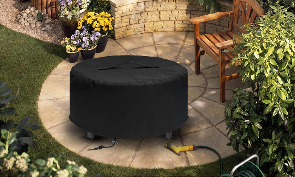 MAVINCHER weatherproof PVC lining shields fire pits from rain and sun