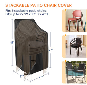 Mavincher waterproof 600D cover shields outdoor furniture from moisture and debris