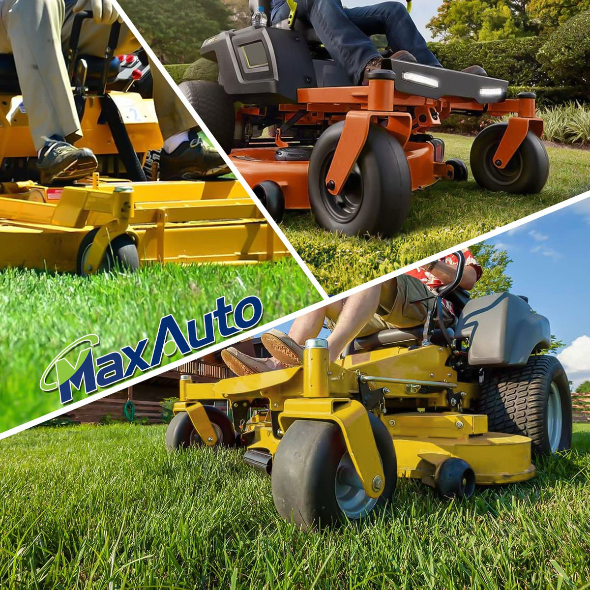 MaxAuto compatibility list demonstrates model coverage for common mowers