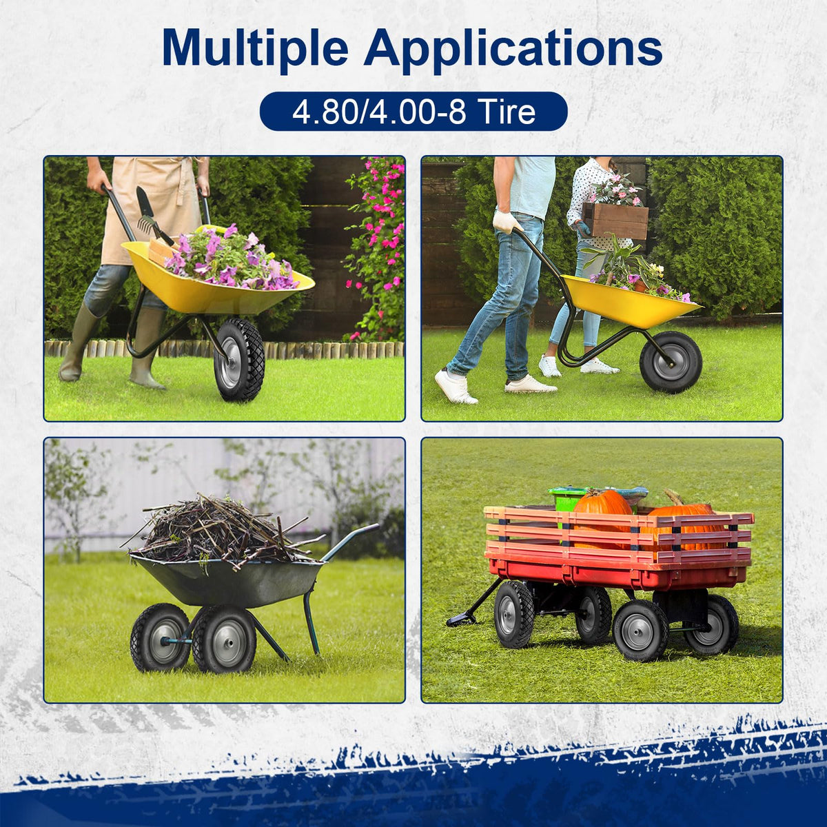 MaxAuto garden cart use with reliable traction and durability