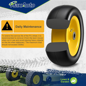 MaxAuto lawn mower application zero-turn view demonstrating front-mount fit