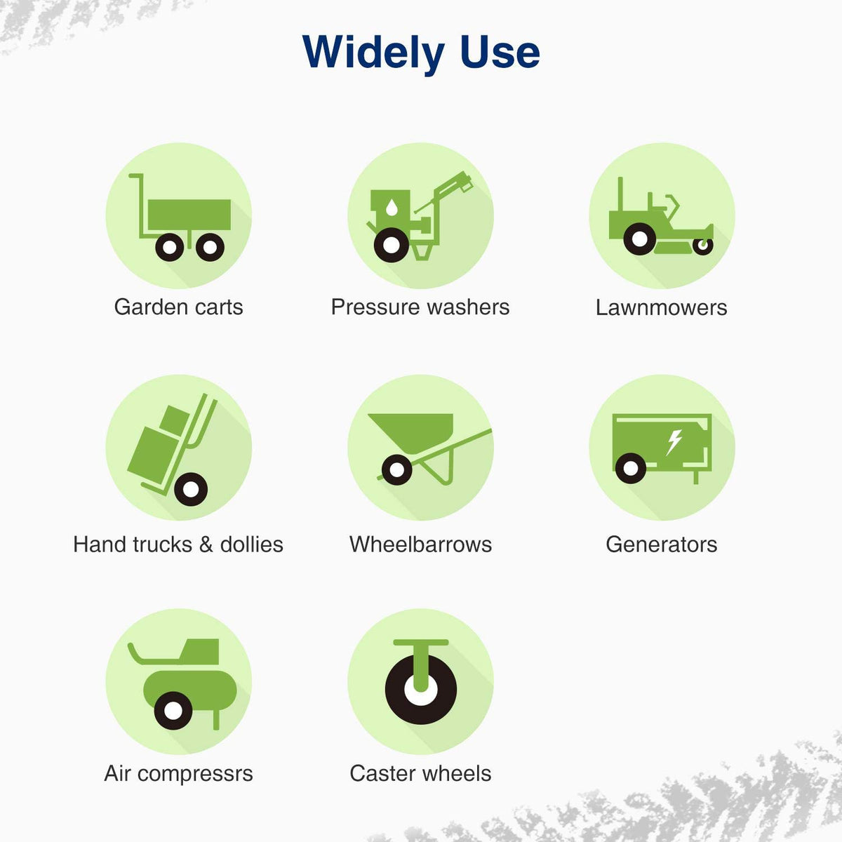 MaxAuto smooth-tread flat-free tire highlighting reliable ride quality