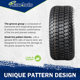 MaxAuto Turf Saver Tire pack with two tires for replacement.