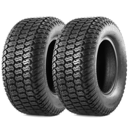 MaxAuto Turf Saver Tire side view with rugged 4-ply tubeless construction.