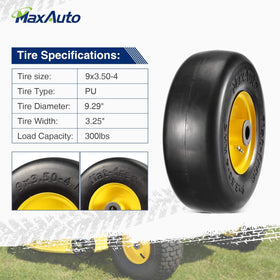 MaxAuto two-tire pack with wheel ready for installation