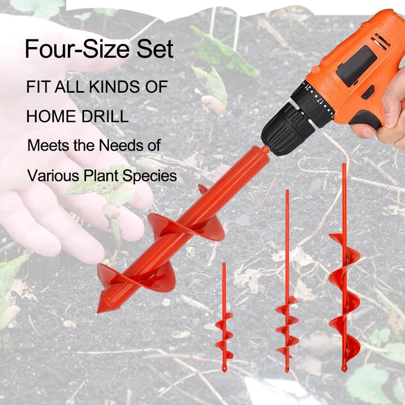 MAXCCINO spiral drill bit speeds planter bed prep and soil mixing