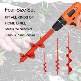 MAXCCINO spiral drill bit speeds planter bed prep and soil mixing