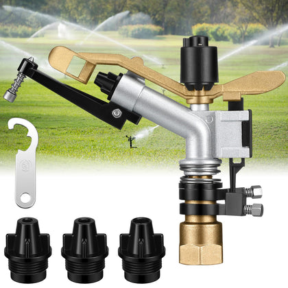 Maxcheck 1-inch sprinkler head delivers broad coverage for lawns and farms.
