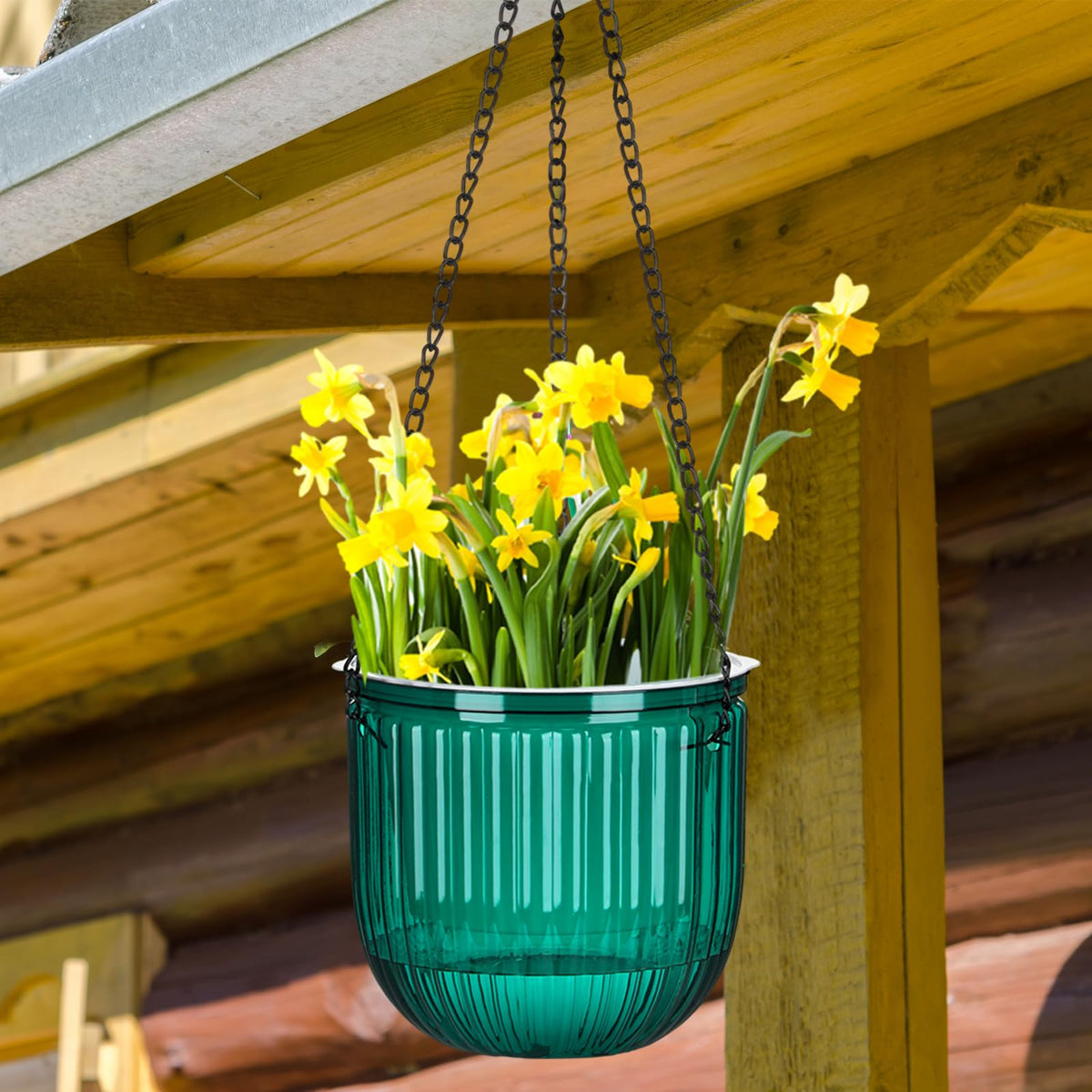 Four-pots set by Maxcheck self-watering planters enhances home decor