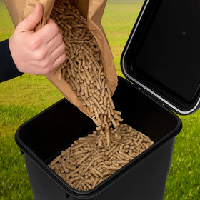 Maxdot organized flavor labels keep pellets tidy and accessible for varied grilling sessions.