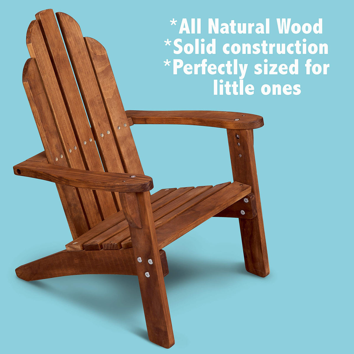 Maxim Child’s Adirondack Chair in backyard setting for kids outdoor time