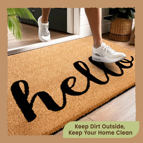 MaxMat Hello door mat entrance designs for outdoor and indoor use