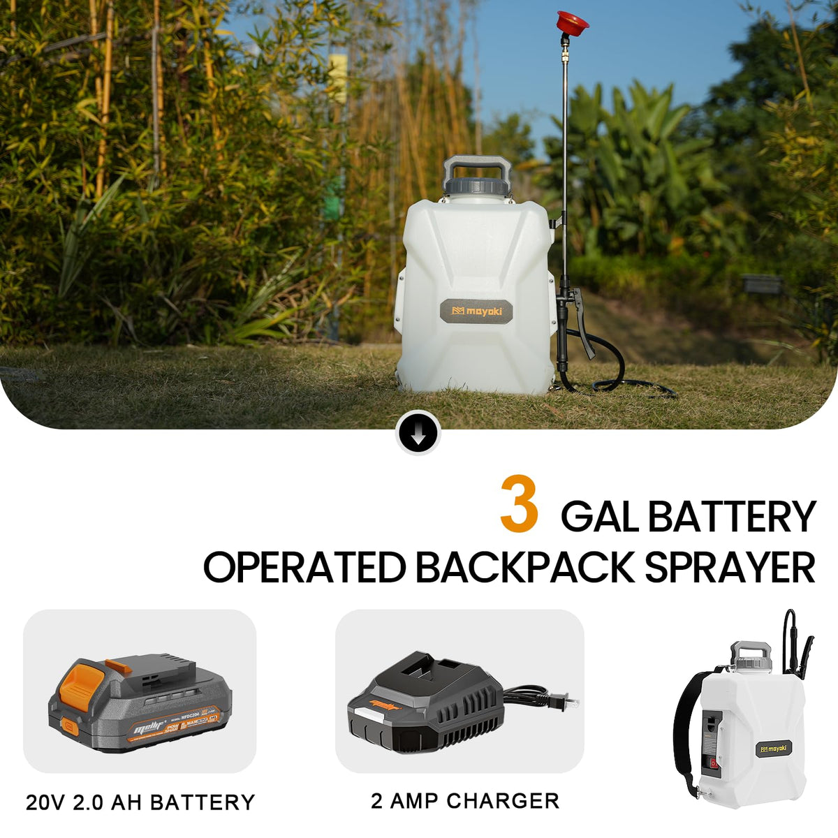 MaxMore backpack sprayer with soft shoulder straps for comfortable long use
