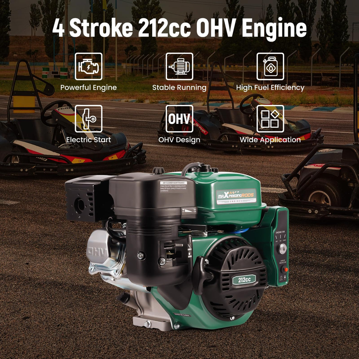 maXpeedingrods 4-stroke OHV engine design for efficient operation