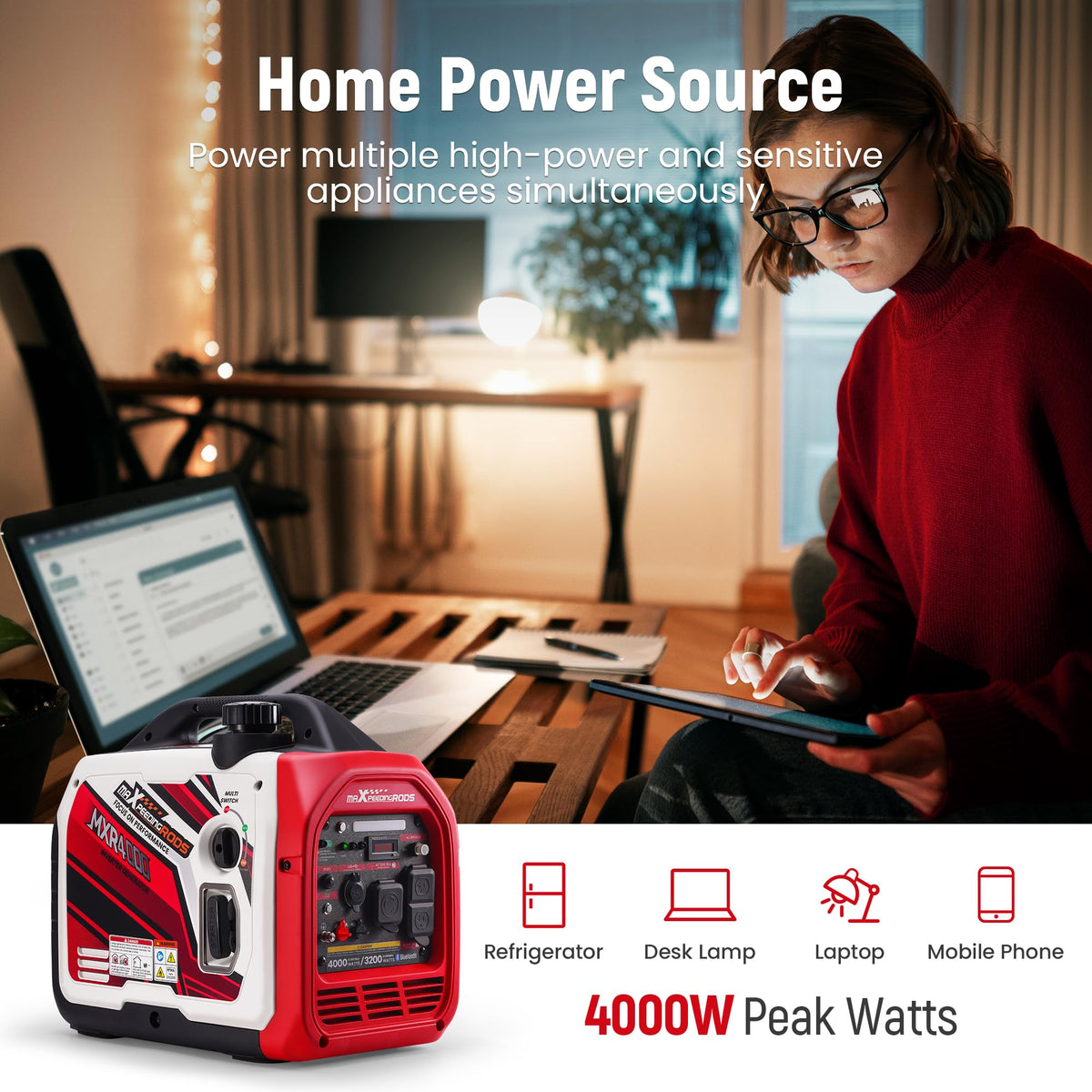 maXpeedingrods MXR4000 CO alarm for safety awareness during operation