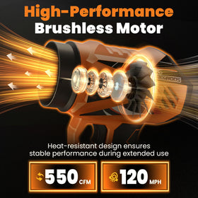 maXpeedingrods dual 21V 4.0Ah batteries extend runtime for longer cleanups.
