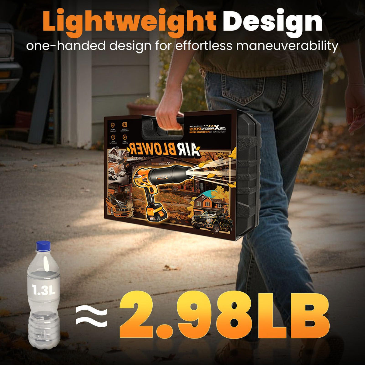 maXpeedingrods ultralight 2.98 lb body reduces fatigue during tasks.