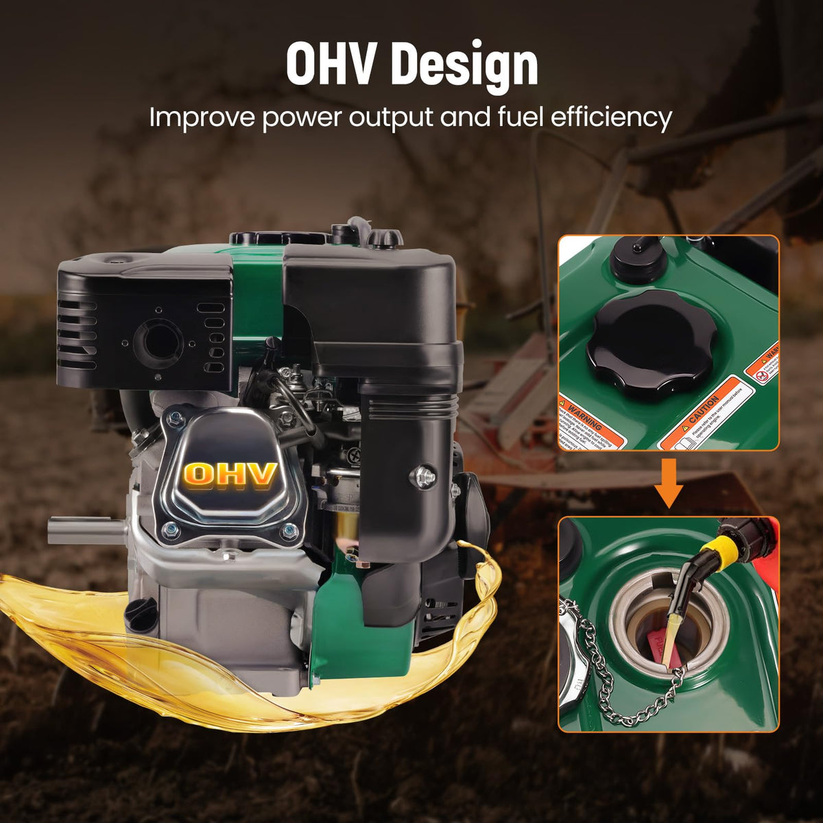 maXpeedingrods fuel capacity of 3.6 L supports longer work runs
